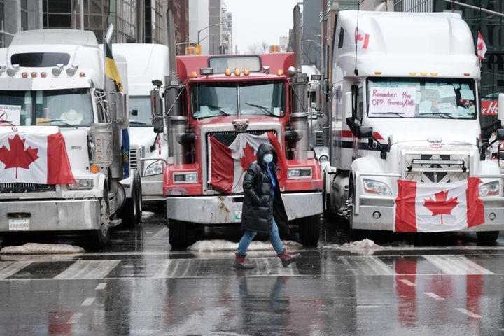 GOP Pundits, Naturally, Are Championing The Canadian Trucker
Protest 1