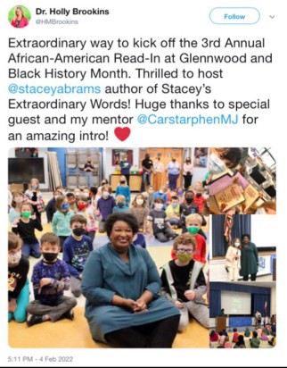 Stacey Abrams slammed for maskless pic surrounded by masked
kids 1