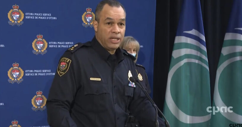 Ottawa Police Chief Vows To Crush Peaceful Trucker Protests,
Charge Cops Who Support Them 1