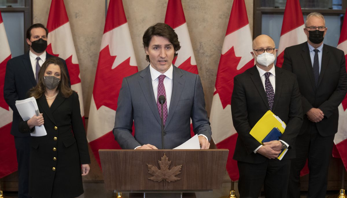 Canadian Prime Minister Justin Trudeau invokes emergency
powers to quash trucker protests 1 Canadian Prime Minister Justin Trudeau invokes emergency
powers to quash trucker protests 1