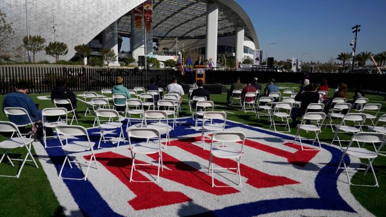Officials urge mask-wearing for fans attending Super
Bowl 1