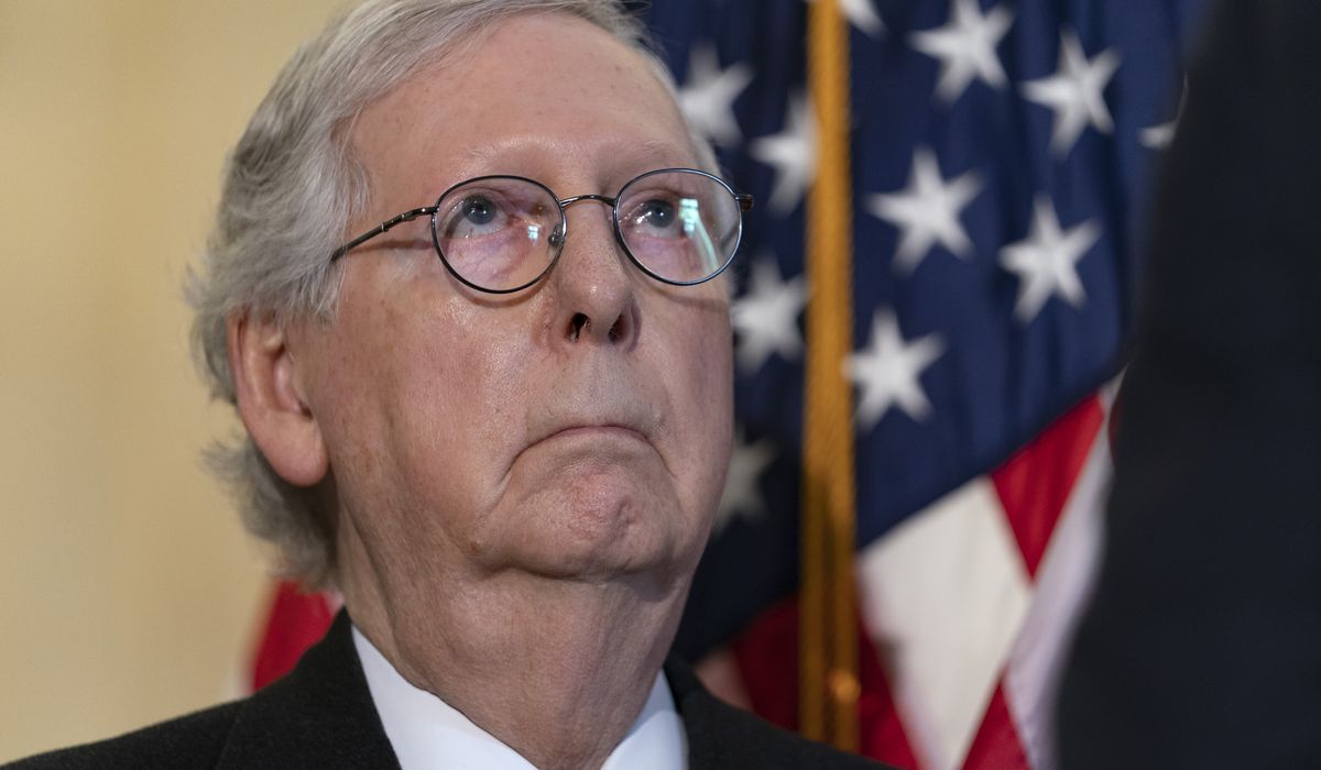 McConnell disagrees with Trump's proposed pardons for Jan. 6
rioters 1