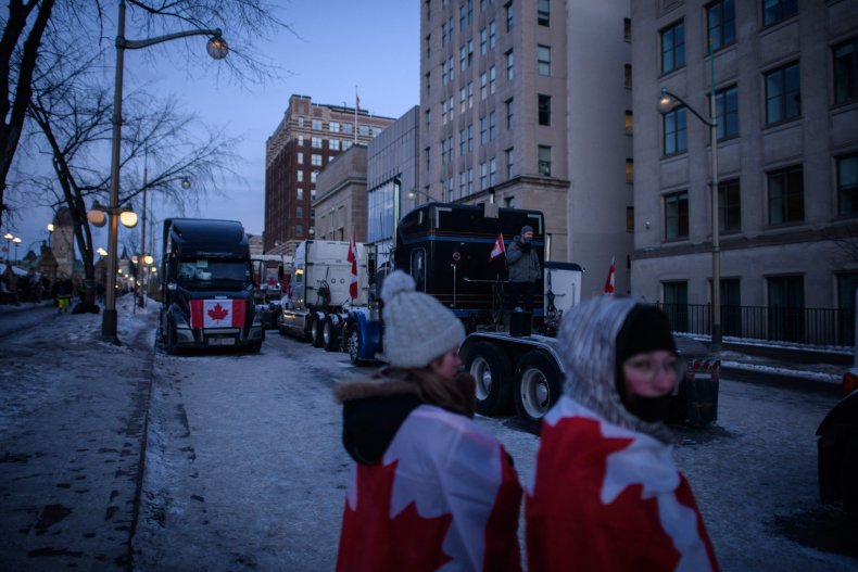 Alberta Protesters Won't End Blockade Despite Province
Lifting COVID Rules 1