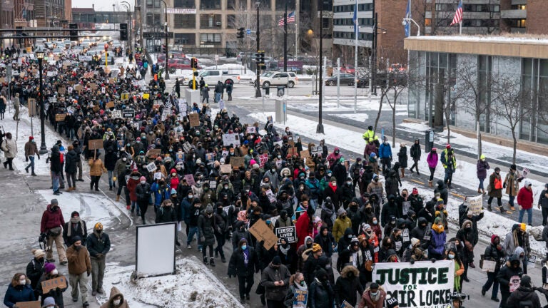 ‘We need something different’: Protesters march in
Minneapolis after police killing 1