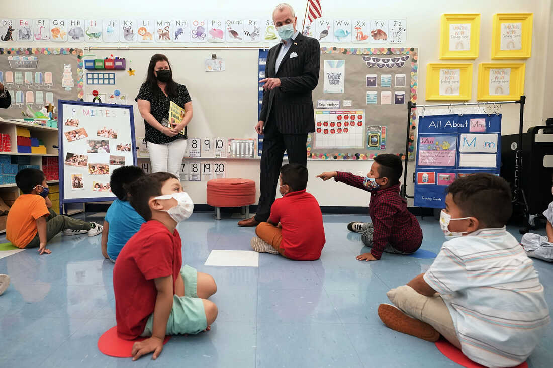 New Jersey and Delaware set timelines to end mask mandates
for schools 1