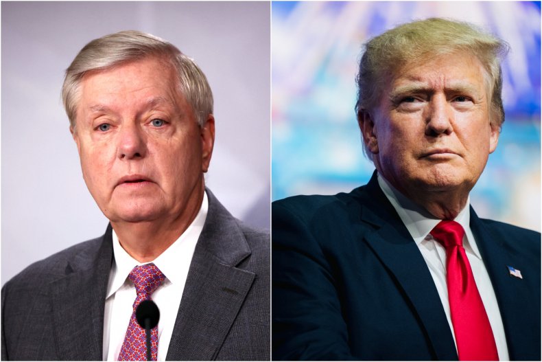 Donald Trump Says 'RINO' Lindsey Graham Is 'Wrong' on
Pardons for Capitol Rioters 1
