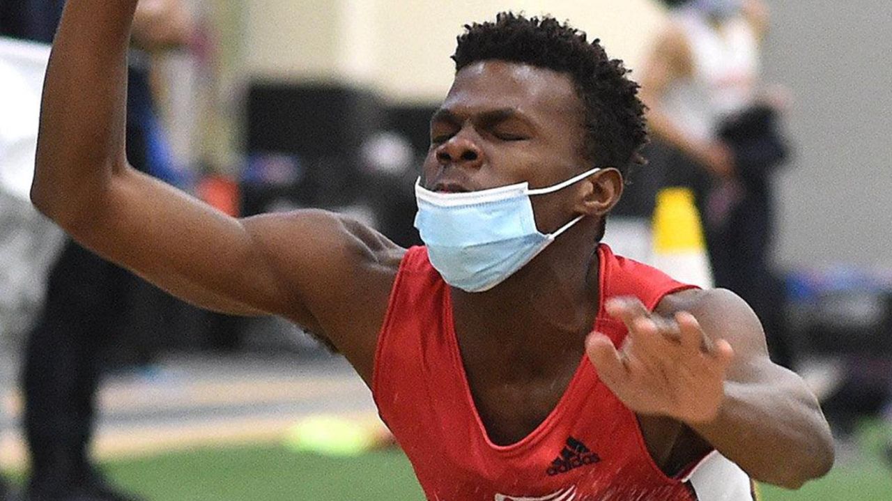 Freeport's Kazeem Scott aces his tests at Nassau Class A
track championships 1