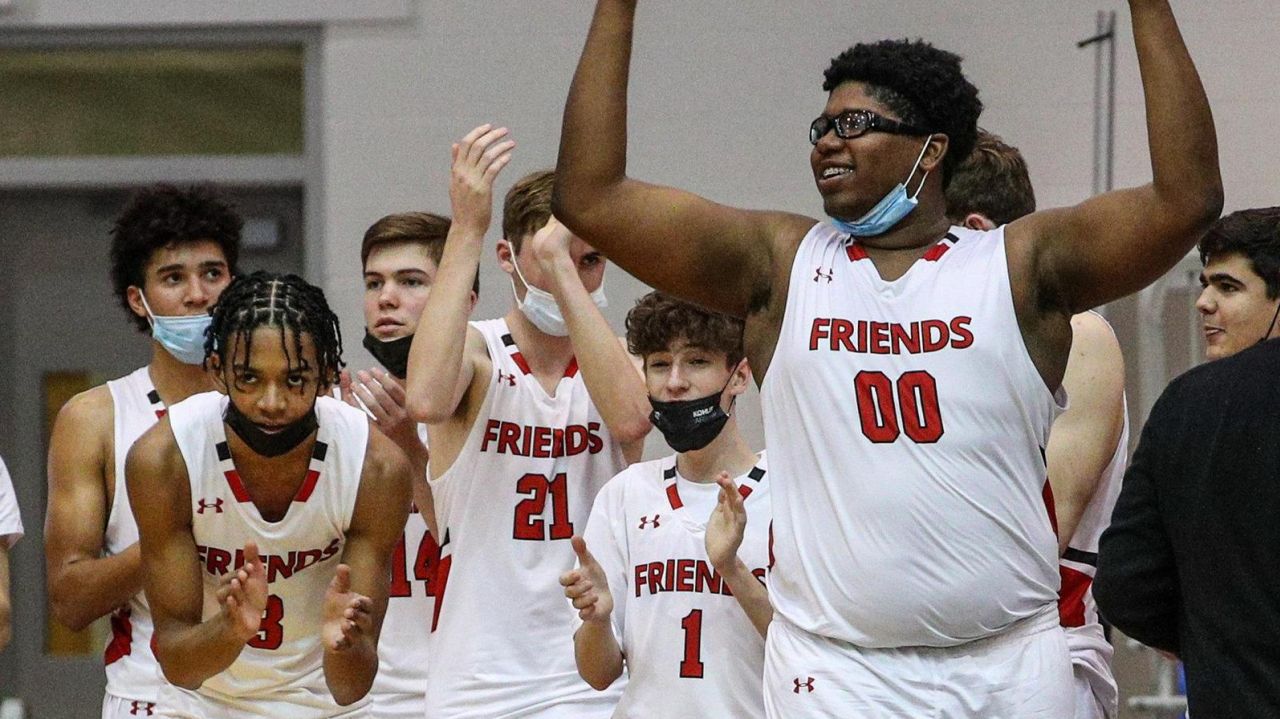 C.J. Williams leads Friends Academy to Nassau Class B boys
basketball final 1