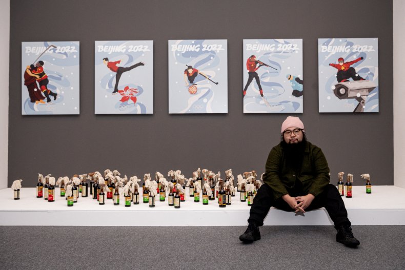 Chinese Artist Wields Digital Olympic Imagery to Protest Own
Country 1