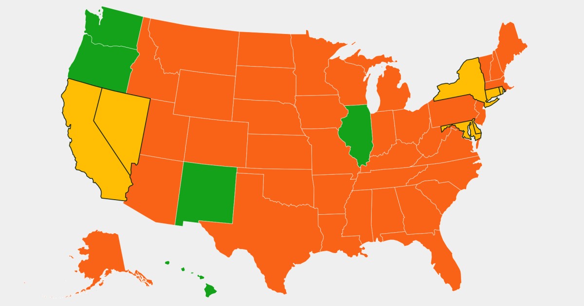 Map: Half of state mask mandates have ended in the past 3
weeks 1
