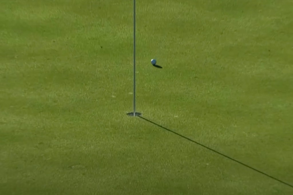 Robot named after Tiger Woods nails a hole-in-one at Phoenix
Open 1