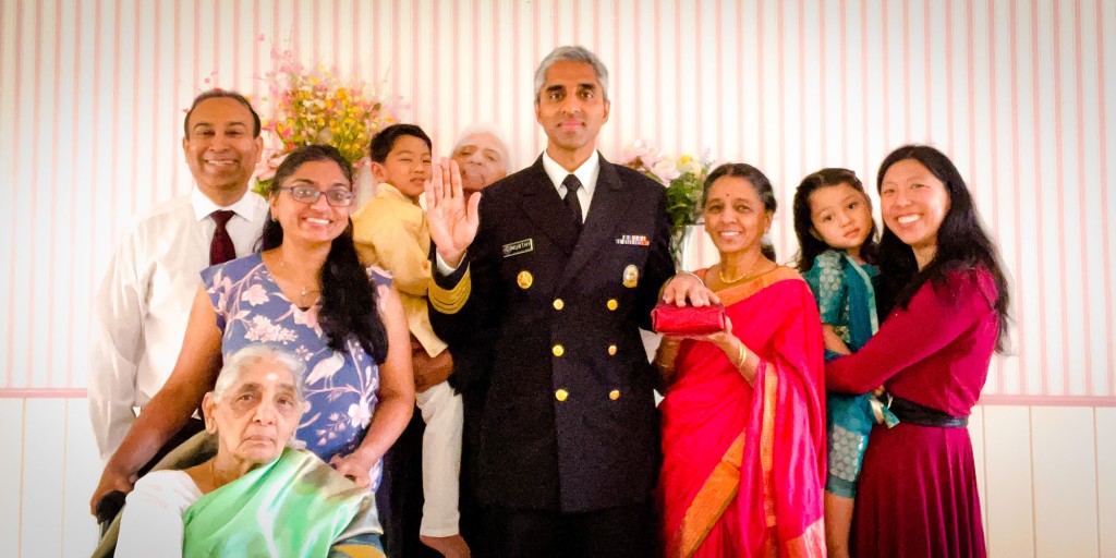 Surgeon General Vivek Murthy, family test positive for
COVID-19 1