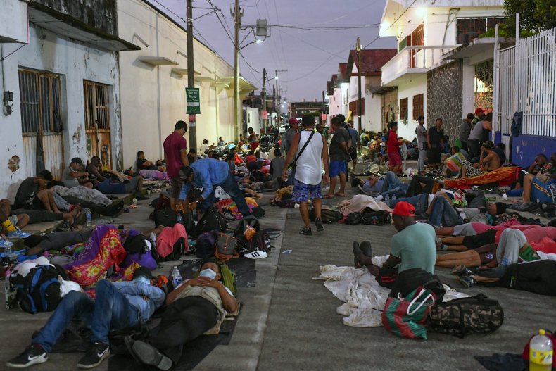 Migrants in Mexican 'Open-Air Prison' City Sew Mouths Shut
in Protest 1