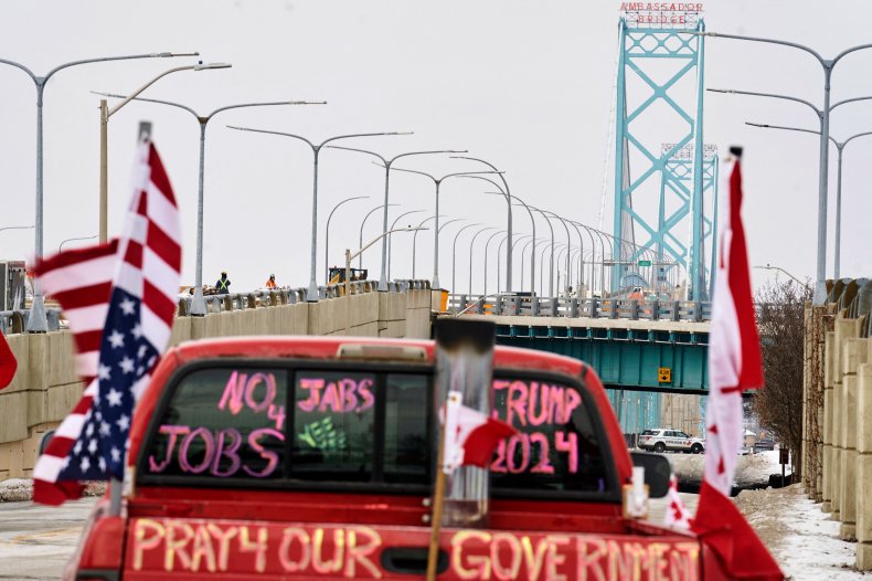 Canadian Protestors Can Be Removed from Ambassador Bridge,
Judge Rules 1