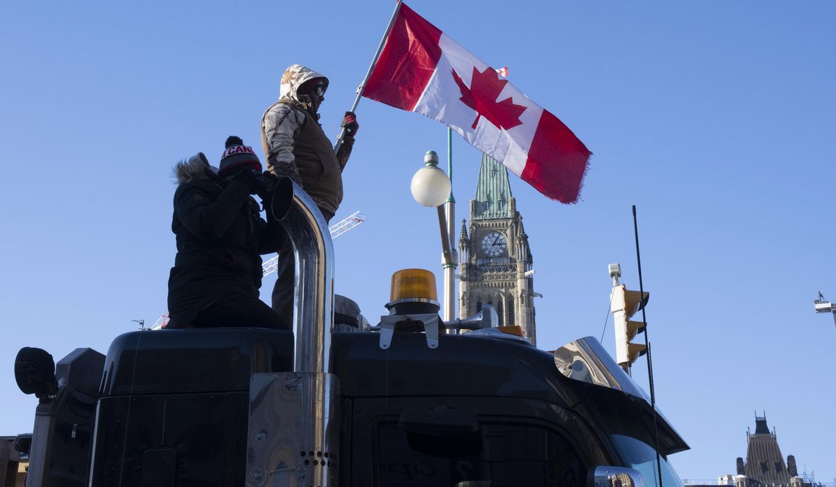 Protests against COVID-19 measures spread across
Canada 1