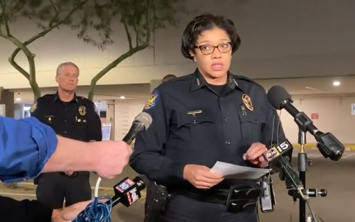 Five Phoenix police officers shot outside home 1