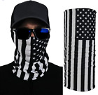 International Tie Black and White American Flag Face Mask Bandana Neck Gaiter