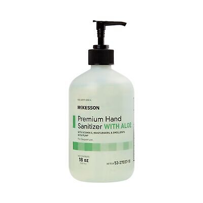 McKesson Premium Hand Sanitizer with Aloe 18 oz. Pump Bottle 1 Ct