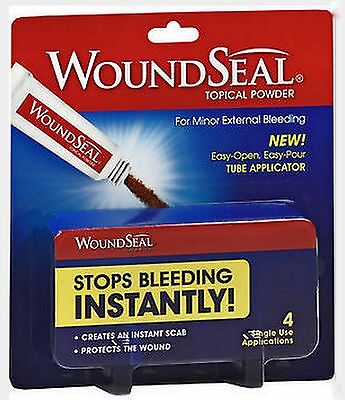 WOUNDSEAL Powder WOUND SEAL 4 Tubes ( 1 package ) NEW PACKAGING ARRIVING! __