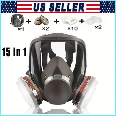 1 Set Chemical Mask 6800, Dust Mask, Gas Mask Full Face Respirator/Paint Mask