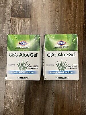 2 Boxes of Clorox Health Care GBG AloeGel Instant Hand Sanitizer 27 oz Refills