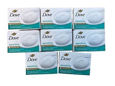 8 Bars Dove Sensitive Beauty Bar Soap 3.75oz Each