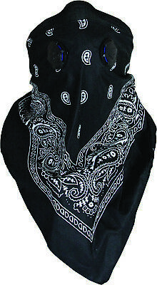 ATV Tek Pro Series Rider Bandana Dust Mask Black BDMBLK