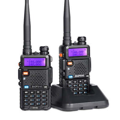 Baofeng UV-5X UV-5G GMRS Radio Repeater Capable Long Range Radio NOAA 2pcs