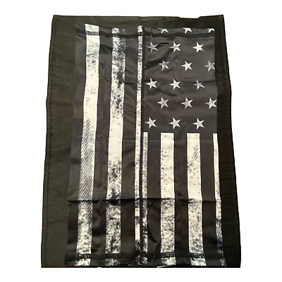 Black and Blue American Flag Custom Face Mask Neck Gaiter Black and White