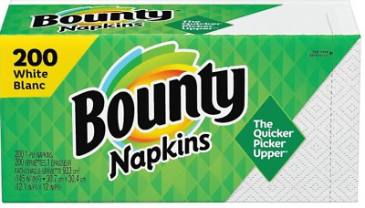 Bounty Assorted Print/White Quilted Napkins, 200-Count Package