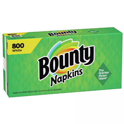 Bounty Quilted Paper Napkins, 800 ct - White (NO SHIP TO CA)