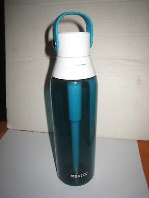 Brita Premium Filtered Water Bottle; Sea Glass Color; 26Oz. Flip-Top Lid