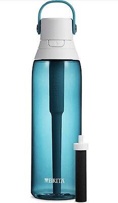 Brita Premium Leak Proof Filtered Water Bottle, Sea Glass, 26 oz
