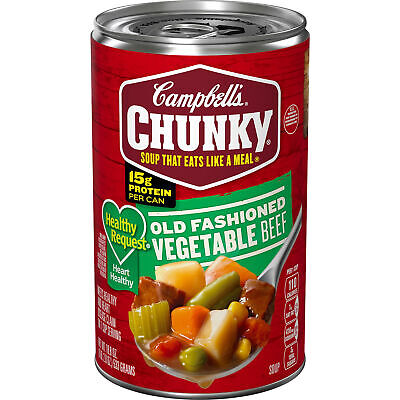 Campbell�s Chunky Healthy Request Soup, Ready to Serve Old Fashioned Vegetable B