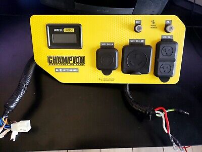 Champion 3500W Dual Fuel Portable Generator Model #200965 Control Panel Assembly