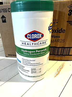 Clorox Healthcare Hydrogen Peroxide Cleaner Disinfectant Wipes 155ct exp. 3/2025