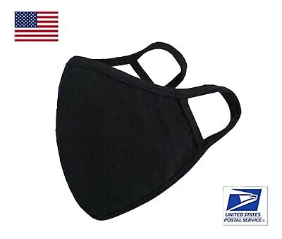 Comfy Cotton Anti-dust Windproof Face Mouth Cover (Unisex, Black)