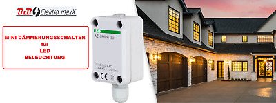 F&F MINI Dämmerungsschalter AZH-MINI-LED 230V speziell für LED Beleuchtung IP65