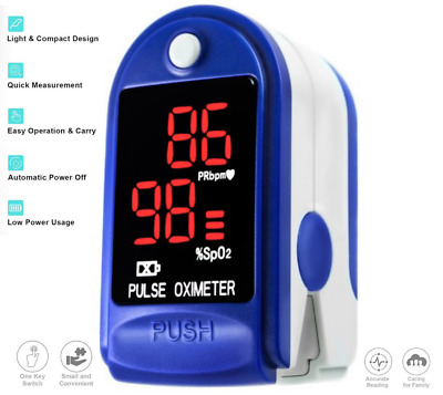 Finger Pulse Oximeter Blood Oxygen Monitor SpO2 Heart Rate Tester USA