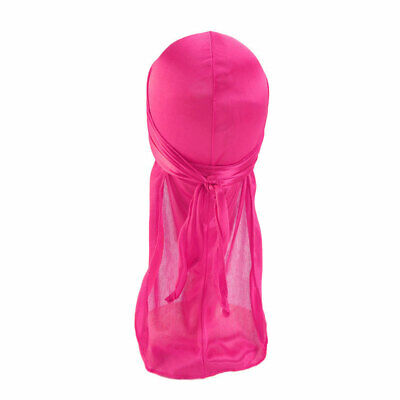 Kids Baby Breathable Bandana Hat Silky Durag Do Doo Du Rag Long Tail Headwrap✔