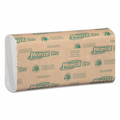 Marcal Folded Paper Towels 10 1/2 x 12 3/4 C-Fold White 150/Pack 16 Packs/Carton