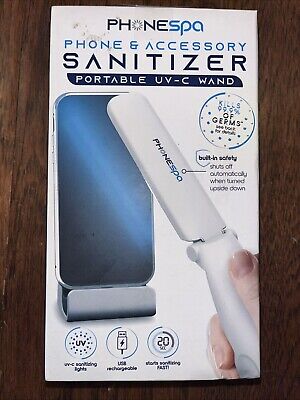 PhoneSpa Convenient, Portable, and Foldable UV-C Light Sanitizer NIB