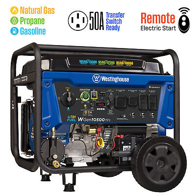 Refurbished Westinghouse Generator Model WGen10500TFc Tri Fuel