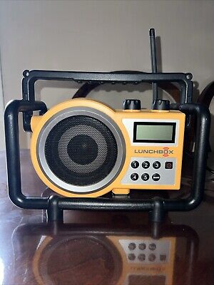 Sangean LUNCHBOX Digital Radio AM/FM, Compact Design, Large LCD Display, LB-100