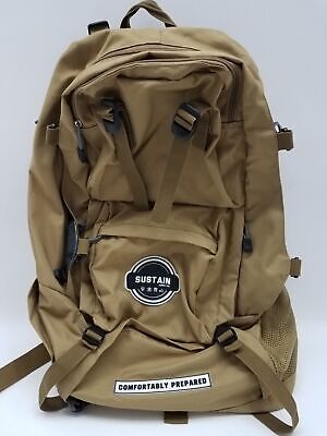 Sustain Supply Co Men's Beige Adjustable Straps Comfortable Prepared Backpack
