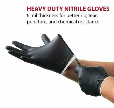 VENOM STEEL Nitrile Gloves Rip Resistant One Size-mostly fit all- 6mil