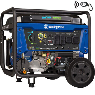 Westinghouse WGen9500DFc Portable Generator with CO Sensor [Open Box]