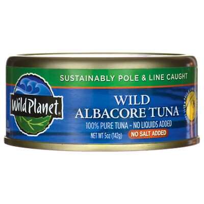 Wild Planet Wild Albacore Tuna - No Salt Added 5 oz Can