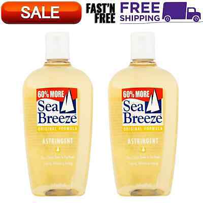 2PK Sea Breeze Original Formula Astringent for All Skin, Acne & Blemishes, 16 Oz