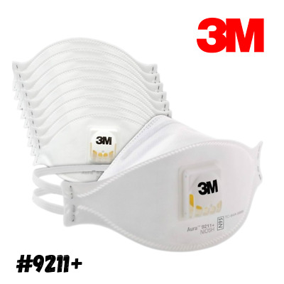 3M Aura 9211+ Particulate Respirator N95 Mask (10 MASKS)